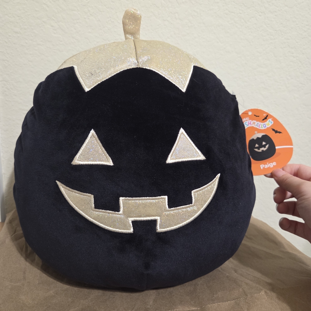 Squishmallows Gold and Black Stuffed Animal